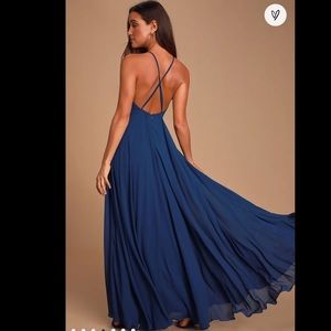 Mythical Kind of Love Navy Blue Maxi Dress